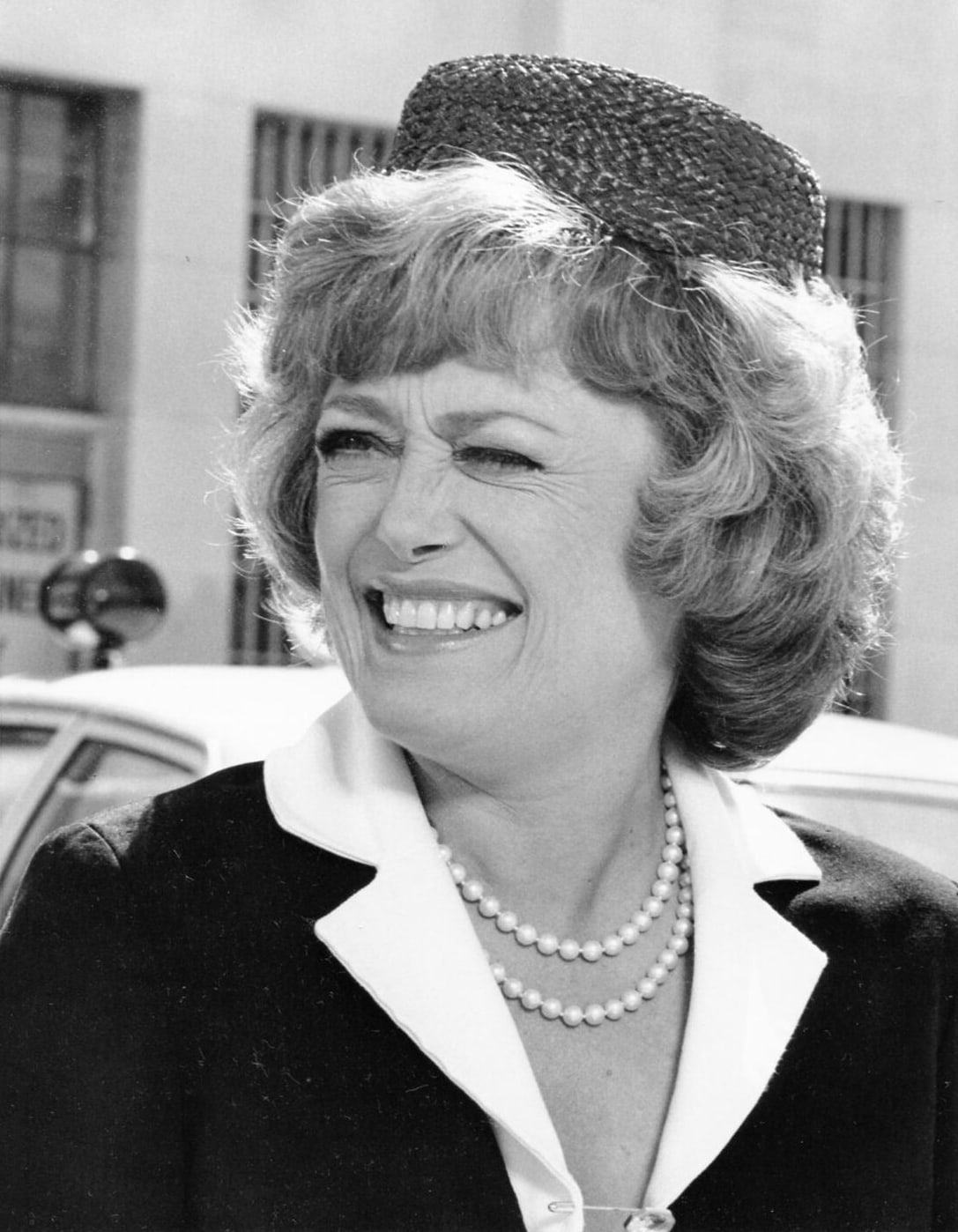 Rue McClanahan in a black-and-white publicity portrait